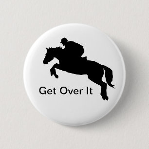 Horse Cross-Country Eventing 6 Cm Round Badge