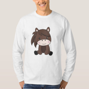 Horse Cute Pony Equine Rider For Children T-Shirt