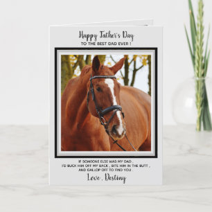 Horse Dad - Funny Horse Photo Father's Day Card