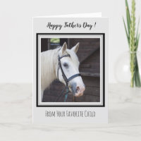 Horse Dad - Happy Father's Day Cute Horse Photo