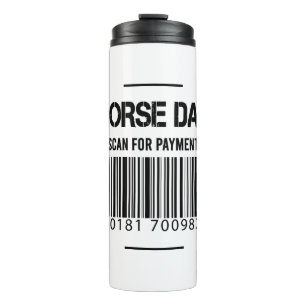 Horse Dad Scan For Payment Shirt Fathers Day Gift Thermal Tumbler