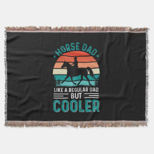 Horse Dad Throw Blanket
