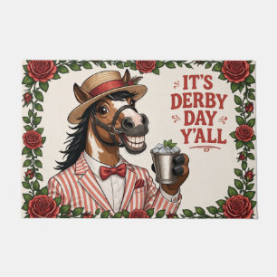 Horse Derby Day inspired Doormat