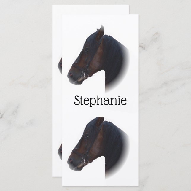 Horse Design Bookmark (Front/Back)