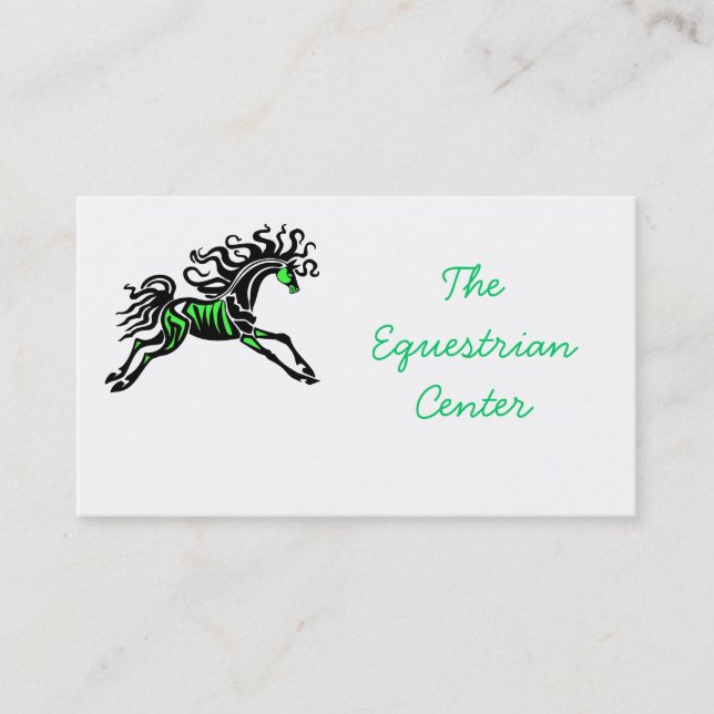 Horse Design Customised Business Cards (Front)