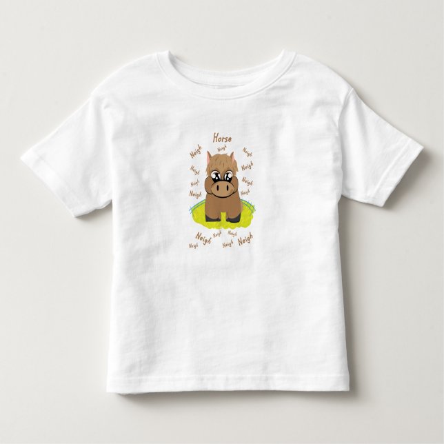 Horse Design Toddler T-Shirt (Front)