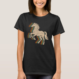 Horse Distressed Vintage Retro Graphic Equestrian T-Shirt