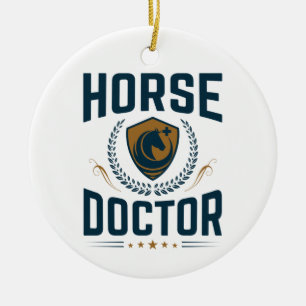 Horse Doctor Equine Veterinarian Ceramic Ornament