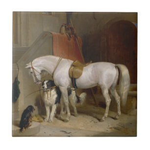 Horse dog Favourites painting art Landseer Propert Ceramic Tile