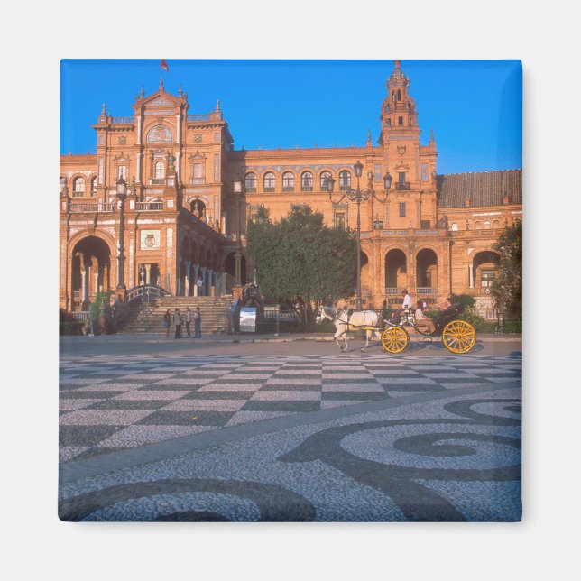 Horse drawn carriage in the Plaza de Espana in Magnet (Front)
