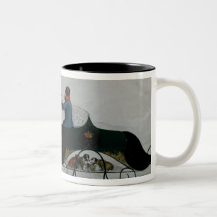 Horse Drawn Sleigh Two-Tone Coffee Mug