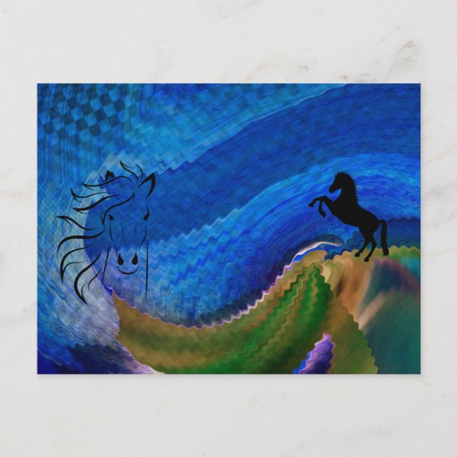 Horse Dreaming of Freedom  Postcard (Front)