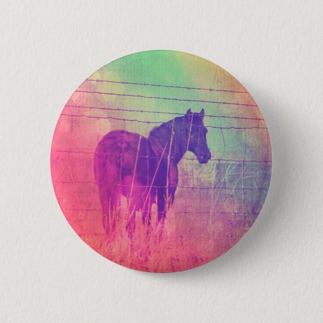 Horse Dreams 6 Cm Round Badge (Front)