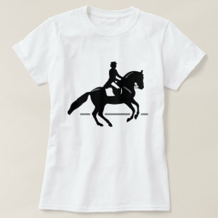 Horse Dressage Equestrian Silhouette T-Shirt