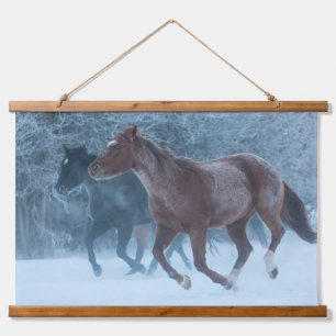 Horse Drive Hanging Tapestry