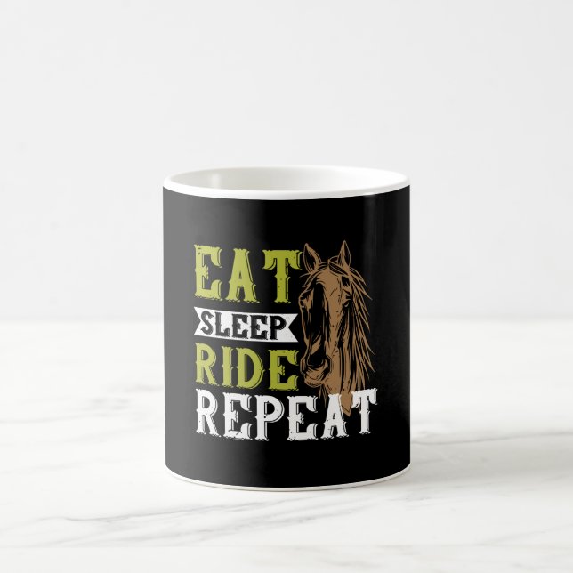 Horse - Eat Sleep Ride Repeat Coffee Mug (Center)
