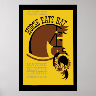 Horse Eats Hat Poster