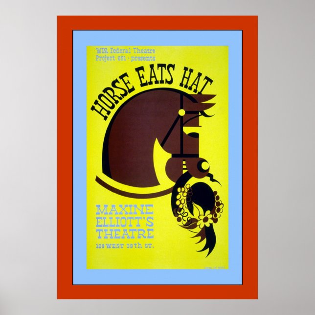 Horse Eats Hat Poster (Front)