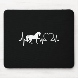 Horse Ekg Heartbeat For Horseback Riding  Mouse Pad