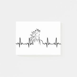 horse ekg post-it notes