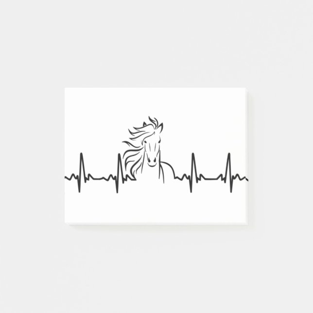 horse ekg post-it notes (Front)