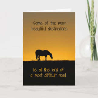 Horse Encouragement Trust Yourself Card