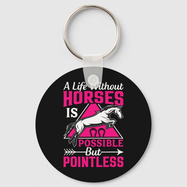 - Horse Equestrians  Key Ring (Front)
