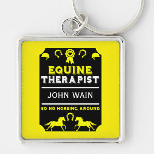 Horse Equine Therapist Key Ring