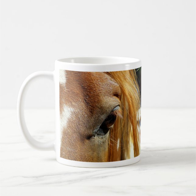Horse Eye Closeup Coffee Mug (Left)