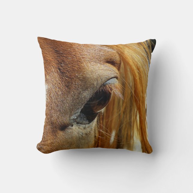Horse Eye Closeup Cushion (Front)