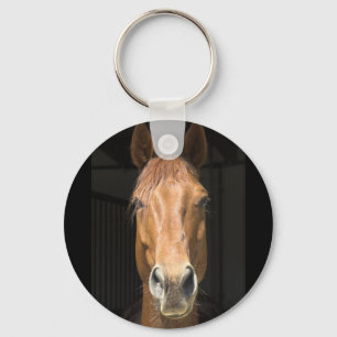 Horse Face Photograph Key Ring