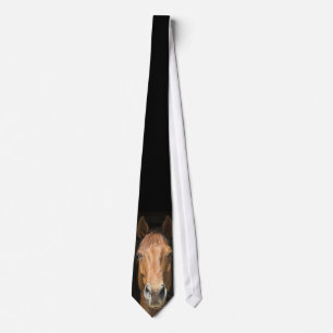 Horse Face Photograph Tie