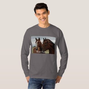 Horse Faces on Men's Basic Long Sleeve T-Shirt