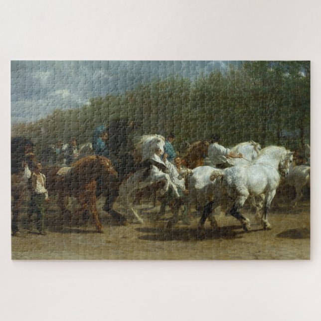 Horse Fair (by Rosa Bonheur) Jigsaw Puzzle (Horizontal)