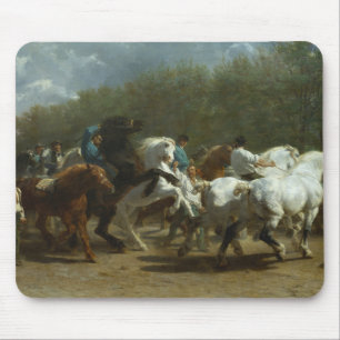 Horse Fair (Equestrian Scene) Mouse Pad