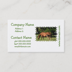 Horse Family  Business Cards