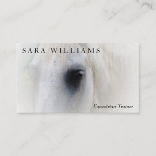 Horse Farm Equestrian Trainer Horseback Riding Business Card