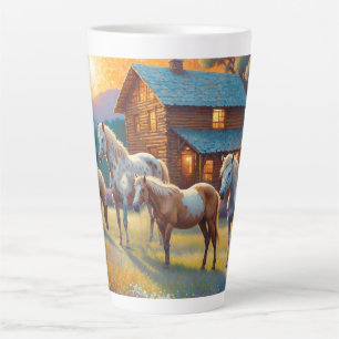 Horse Farm Latte Mug