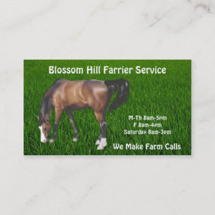 Horse Farrier Business Card