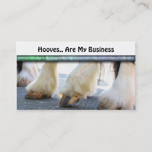 Horse Farrier Business Card (Front)