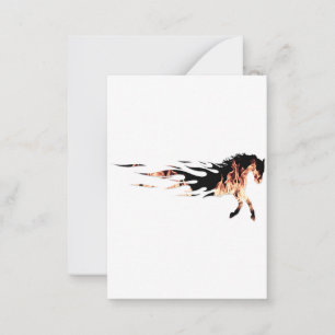Horse Flames, Horse Logo, Horse Card