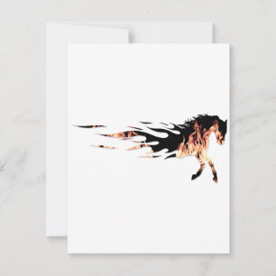 Horse Flames, Horse Logo, Horse Holiday Card