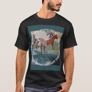 horse fly attire cute horses don't fly  T-Shirt