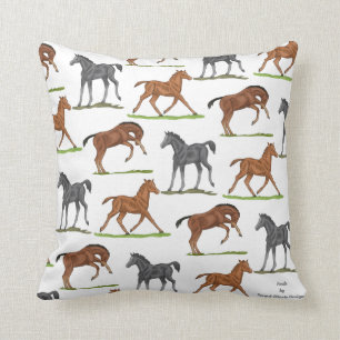 Horse Foals Cushion
