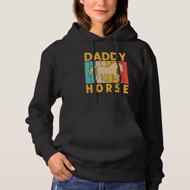 Horse For Dad Grandpa Horse  Horse Racing Hoodie (Front)