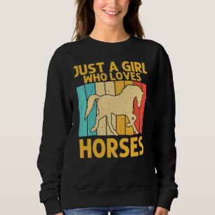 Horse For Girls Kids Horse  Horse Racing Sweatshirt