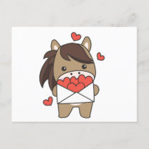Horse For Valentine's Day Cute Animals Heart