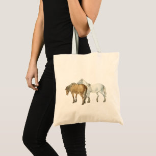 Horse Friendship Got Your Back Vintage Equestrian Tote Bag