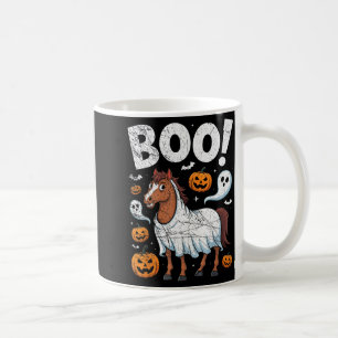 Horse Ghost Costume Funny Equestrian Horses Lover  Coffee Mug