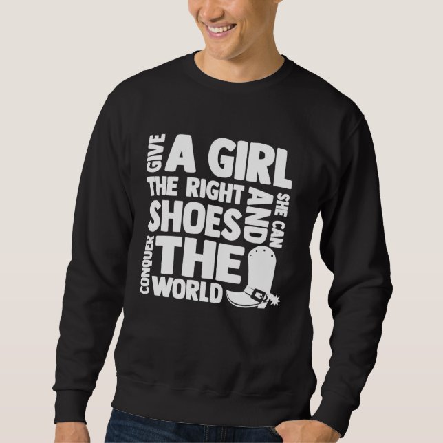 Horse Gifts Shirts Girls Women, Give a Girl the Ri (Front)